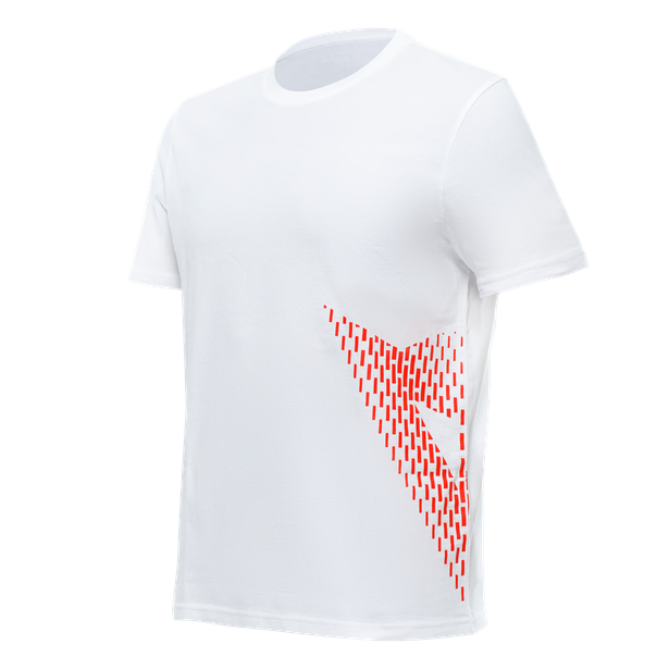 dainese-t-shirt-big-logo-white-fluo-red image number 0