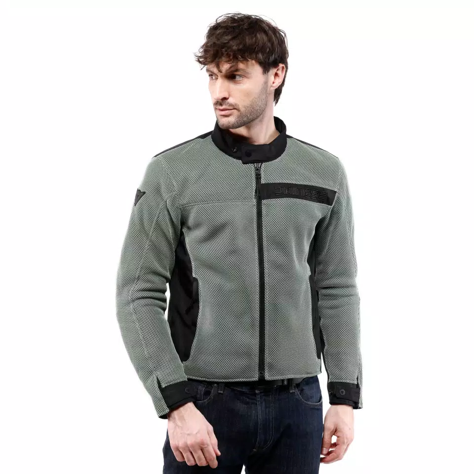LISBONA AIR TEX - BLOUSON MOTO D'&Eacute;T&Eacute; EN TEXTILE HOMME - ICEBERG GREEN/BLACK - 3
