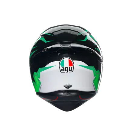 K1 S KRIPTON BLACK/GREEN - MOTORBIKE FULL FACE HELMET E2206 -  - 5