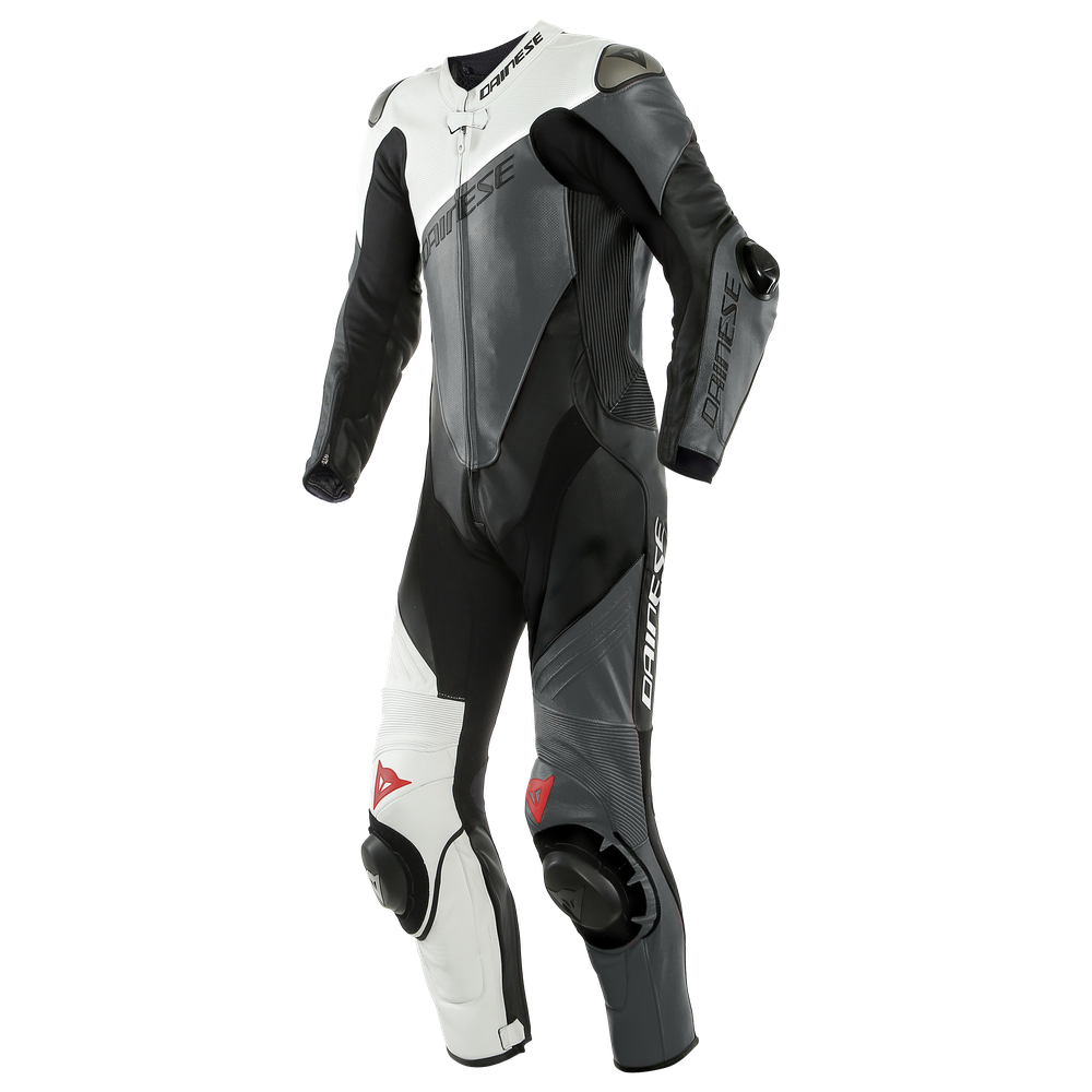 imola-1pc-leather-suit-perf-black-white-anthracite image number 0