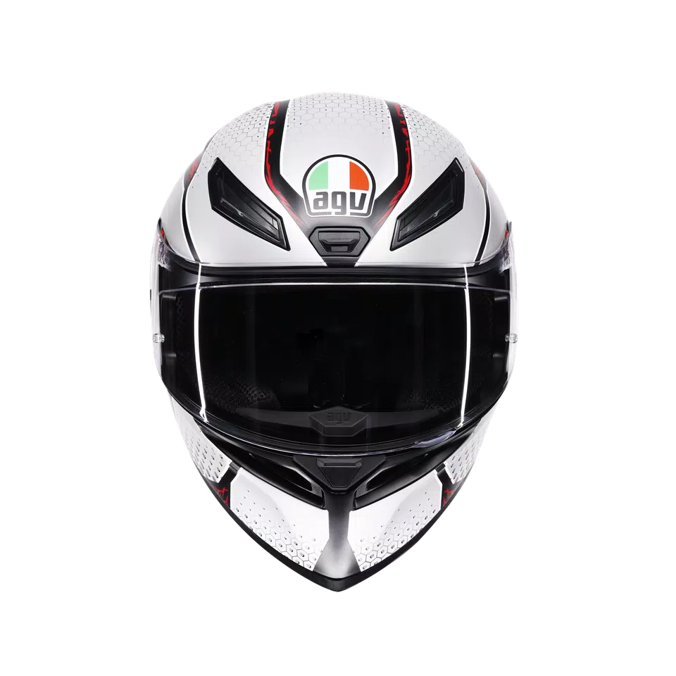 K1 S SPEEDARMOR MATT BLACK/GREY/RED - MOTORBIKE FULL FACE HELMET DOT (E2206) -  - 2