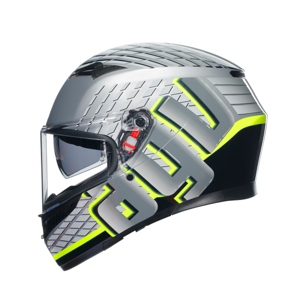 k3-fortify-grey-black-yellow-fluo-motorbike-full-face-helmet-e2206 image number 3