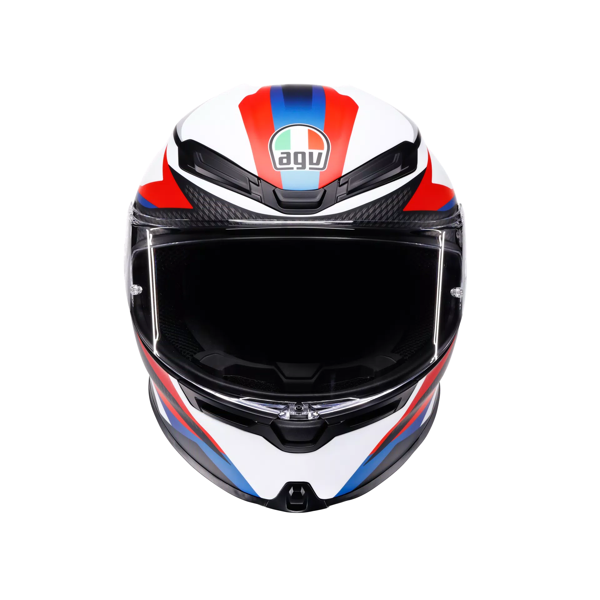 K6 S TIMEWARP MATT BLACK/RED/BLUE - MOTORBIKE FULL FACE HELMET DOT (E2206)