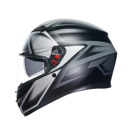 K3 COMPOUND MATT BLACK/GREY - CASCO MOTO INTEGRAL E2206 -  - 4