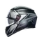 K3 COMPOUND MATT BLACK/GREY - MOTORBIKE FULL FACE HELMET E2206