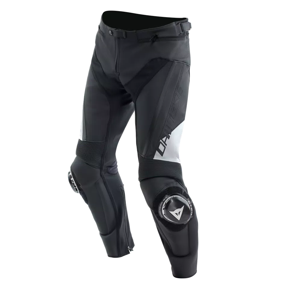 DELTA 4 - MEN'S MOTORCYCLE LEATHER PANTS | BLACK/WHITE | Dainese DELTA 4 - MEN'S MOTORCYCLE LEATHER PANTS | BLACK/WHITE | Dainese
