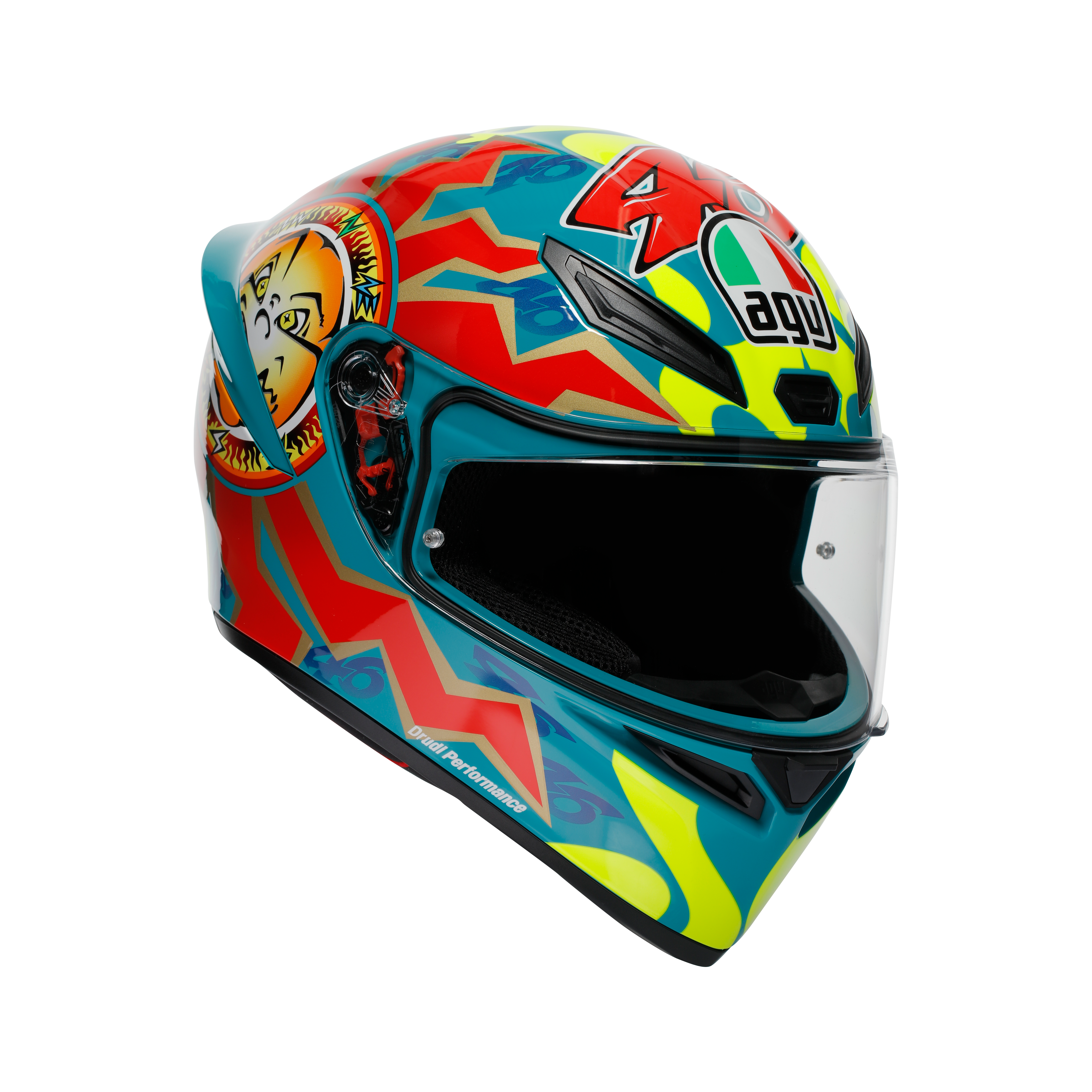 K1 S ROSSI MUGELLO 1999 - MOTORBIKE FULL FACE HELMET DOT (E2206) | AGV
