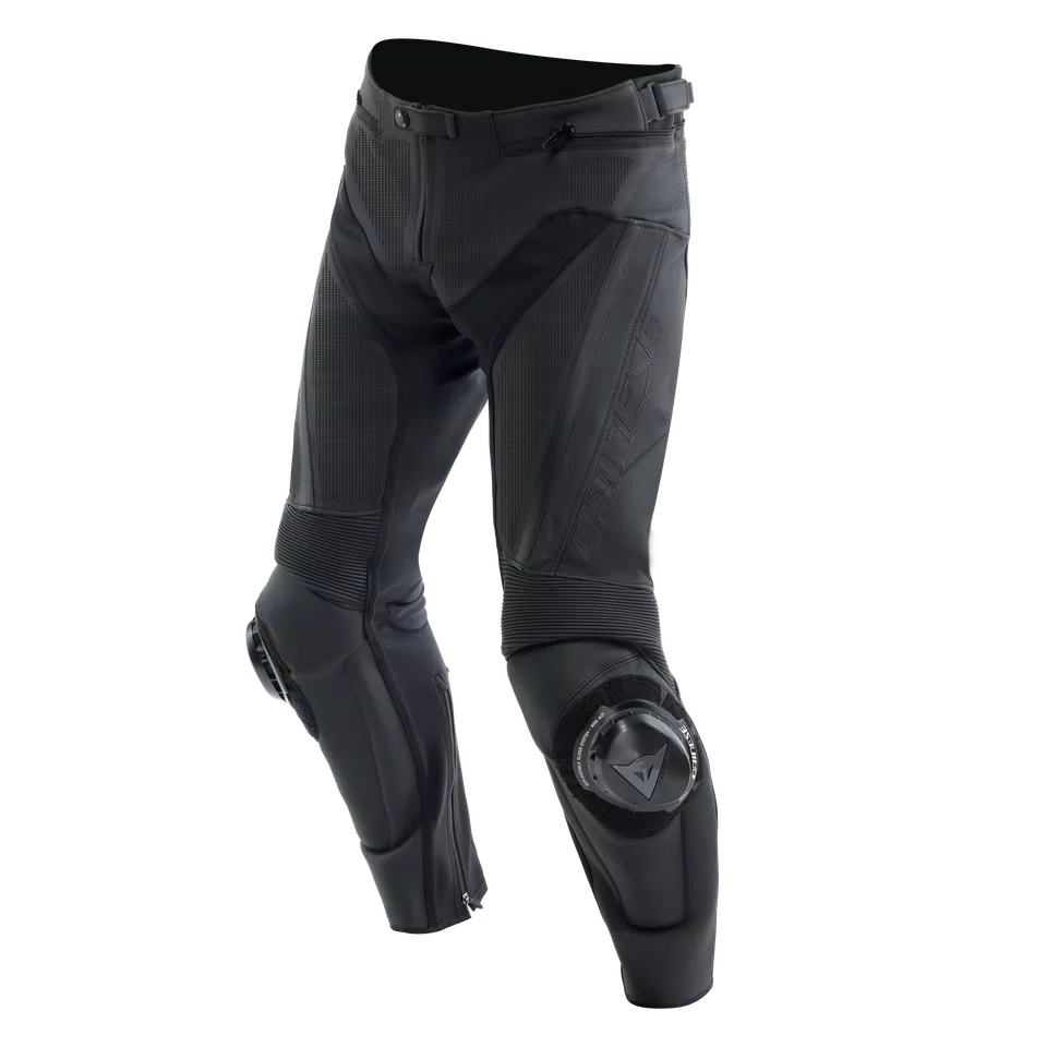 DELTA 4 PERF. LEATHER PANTS BLACK BLACK Dainese