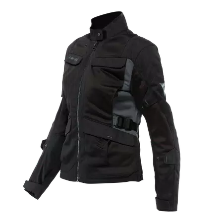 DESERT TEX - DAMES TOURING ZOMER MOTORFIETSJAS IN STOF - BLACK/BLACK/EBONY - 1