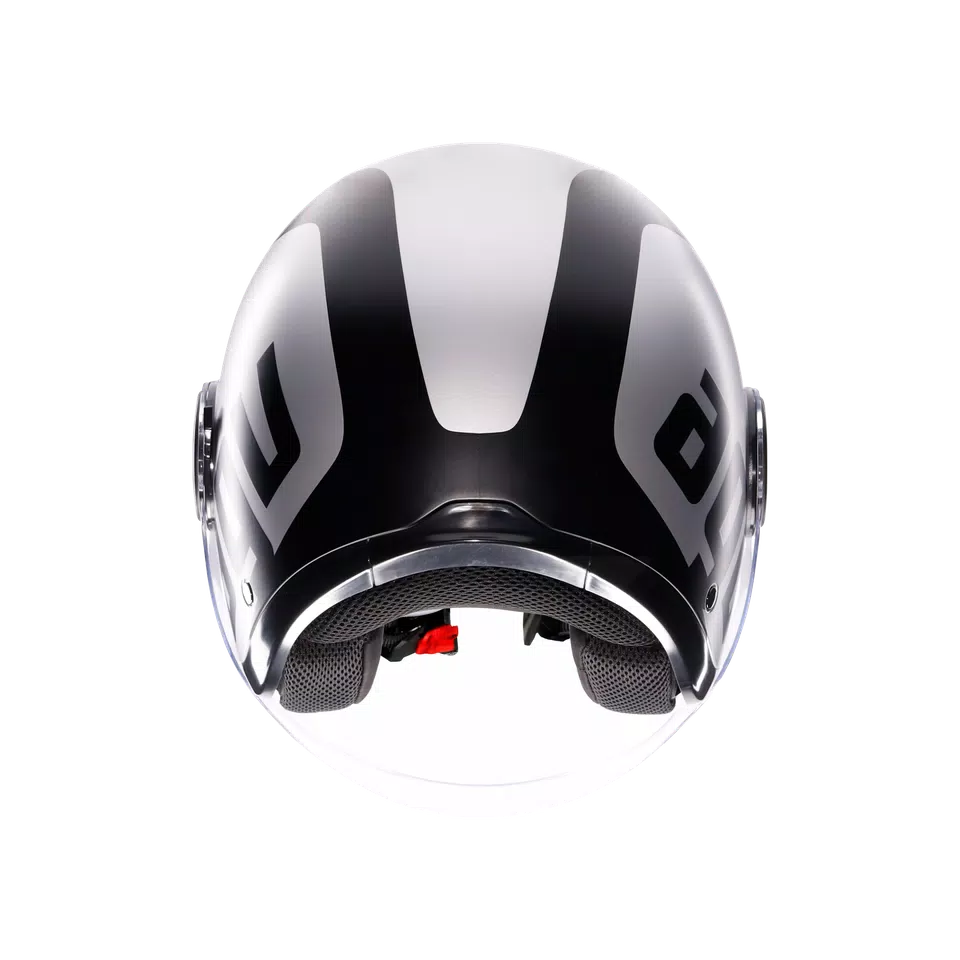 ETERES RIMINI MATT GREY/BLACK - MOTORBIKE OPEN FACE HELMET E2206 -  - 5