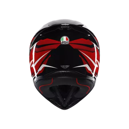 K1 S LION BLACK/RED/WHITE - MOTORBIKE FULL FACE HELMET DOT (E2206) -  - 5