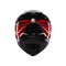K1 S LION BLACK/RED/WHITE - MOTORBIKE FULL FACE HELMET DOT (E2206)