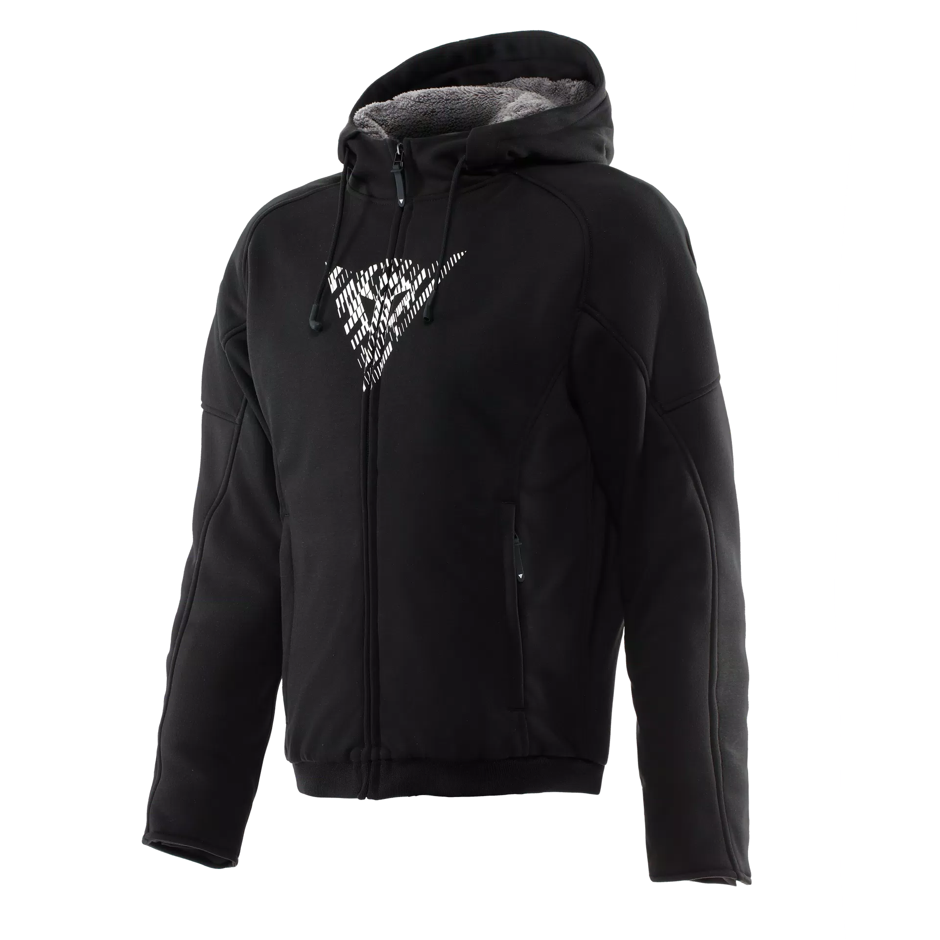 BOVISA - MOTORCYCLE HOODIE FULL-ZIP | BLACK/WHITE | Dainese