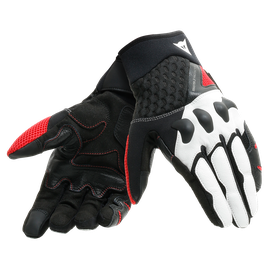 X-MOTO GLOVES BLACK/WHITE/LAVA-RED- Handschuhe