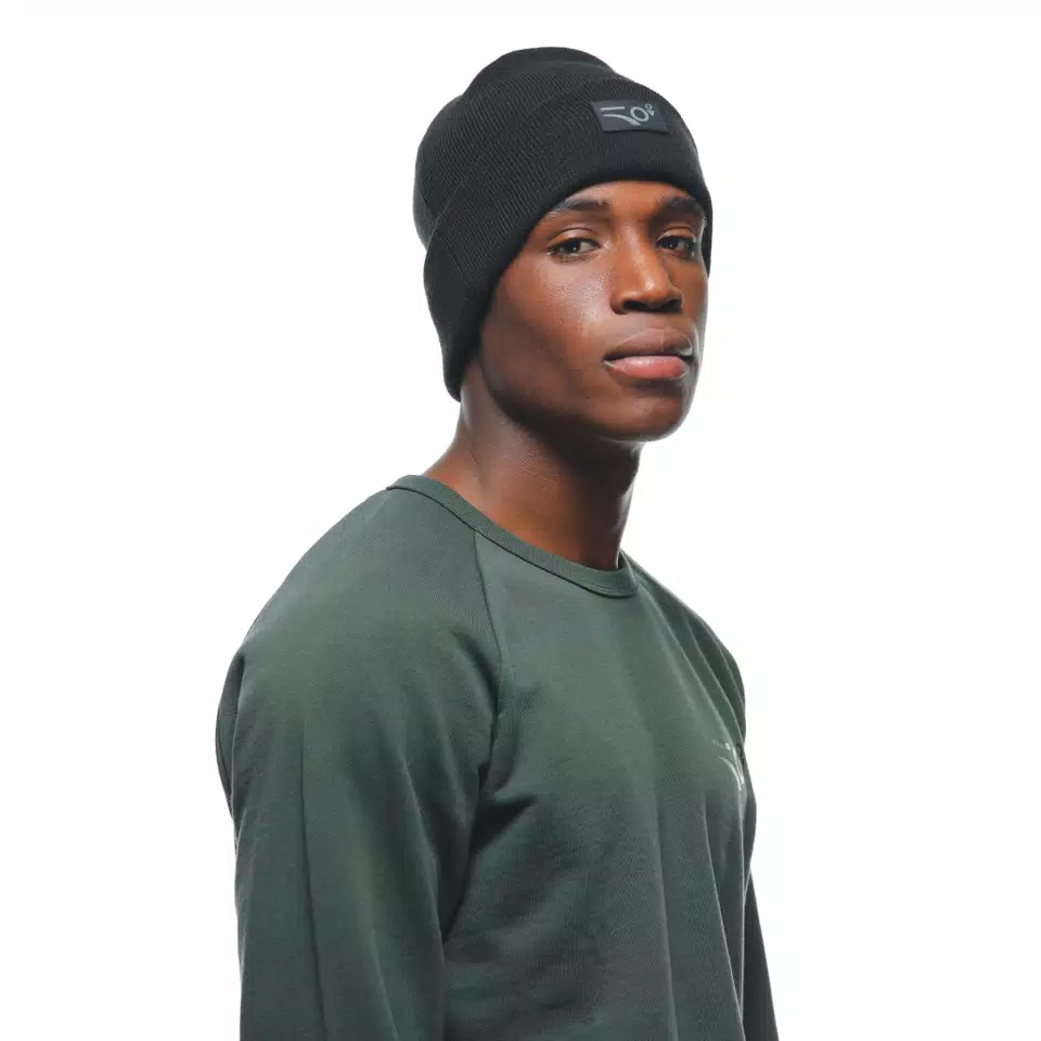 #B03 ANNIVERSARY CUFF BEANIE - BLACK - 5