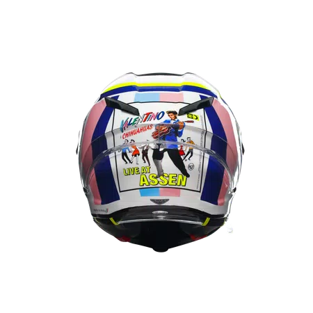 PISTA GP RR ASSEN 2007 (LIMITED EDITION) - MOTORBIKE FULL FACE HELMET E2206 DOT -  - 5