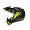 AX9 STEPPA CARBON/GREY/YELLOW FLUO - CASQUE MOTO INTÉGRAL E2206