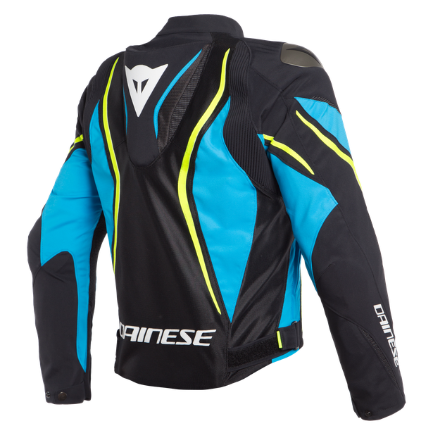 estrema-air-tex-jacket-black-fire-blue-fluo-yellow image number 1