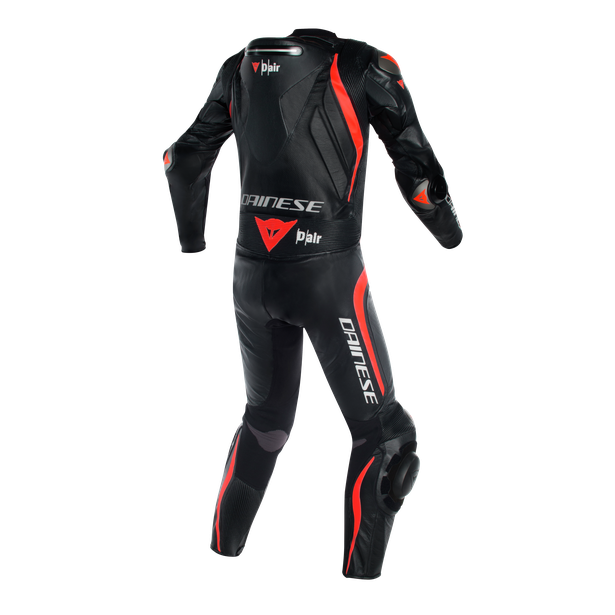 Mugello R D-air® BLACK/BLACK/FLUO-RED- Outlet Leather suits