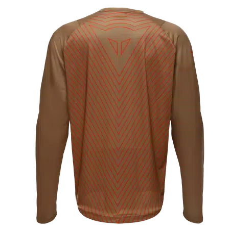 HG AER JERSEY LS - MAGLIA BICI MANICHE LUNGHE UOMO - BROWN/RED - 2