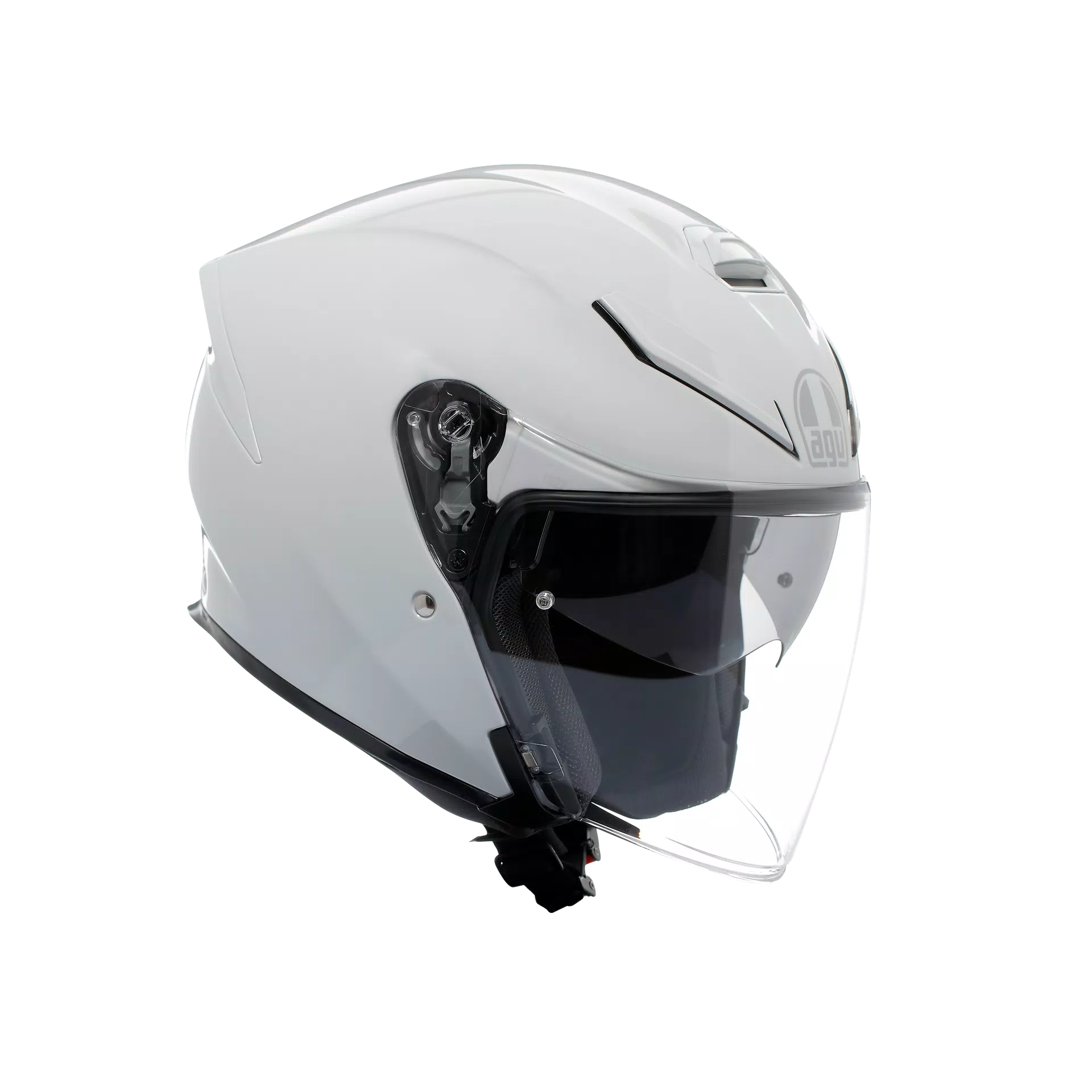 K5 JET EVO MONO STELVIO WHITE - CASCO MOTO JET E2206