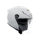 K5 JET EVO MONO STELVIO WHITE - MOTORBIKE OPEN FACE HELMET E2206