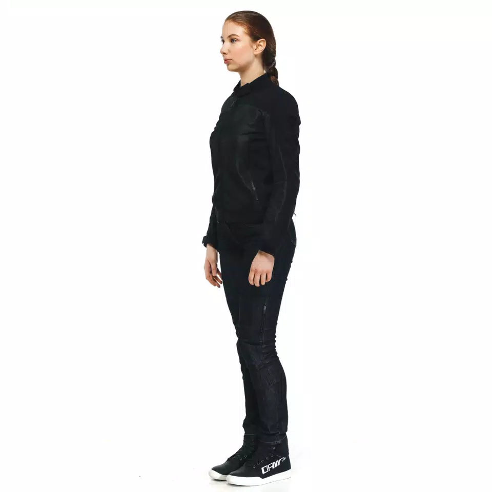 SEVILLA AIR TEX - WOMEN'S SUMMER MOTORCYCLE JACKET IN FABRIC - BLACK/BLACK - 4