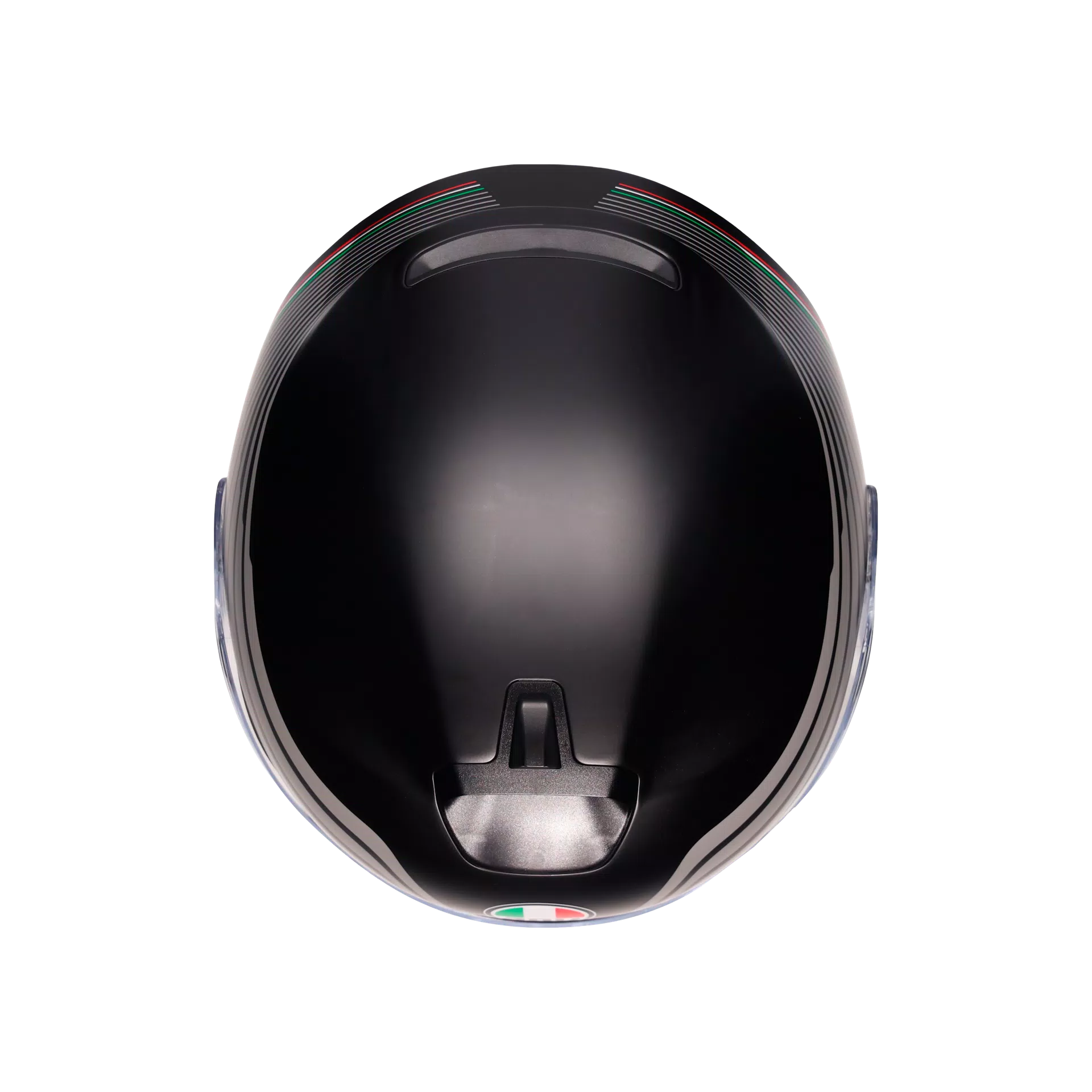 IRIDES BOLOGNA MATT BLACK/TRICOLORE - CASQUE MOTO JET E2206