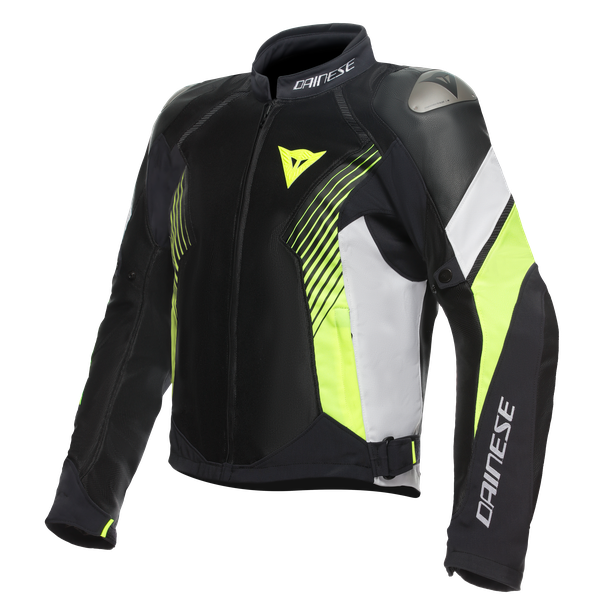 super-rider-2-absoluteshell-giacca-moto-impermeabile-uomo-black-white-fluo-yellow image number 0