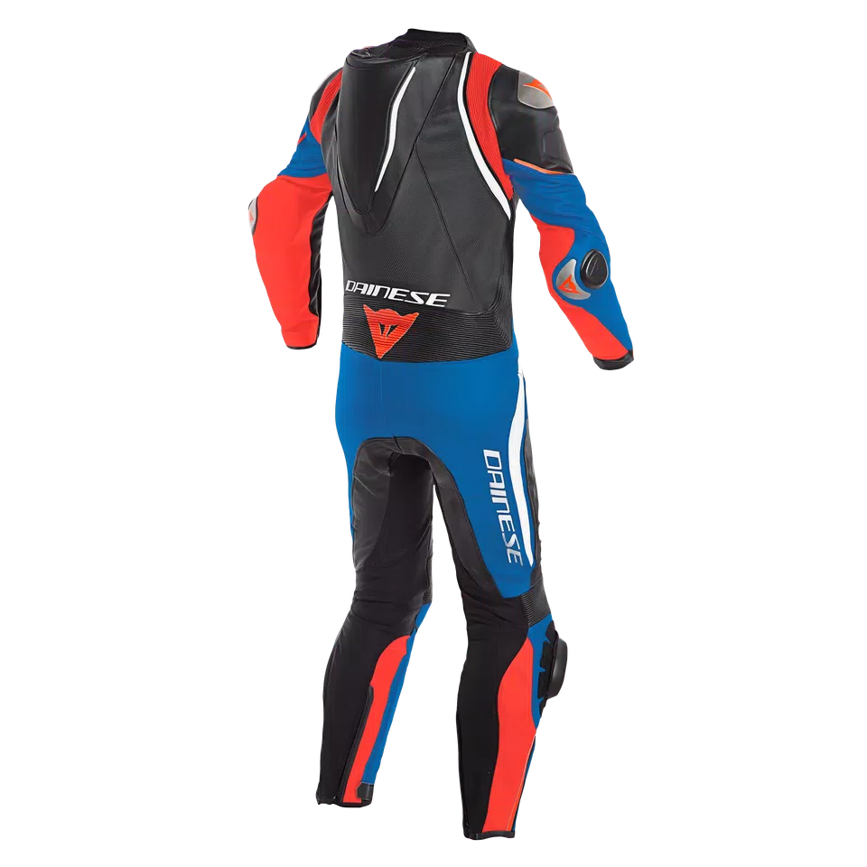 LAGUNA SECA 4 1PC PERF. LEATHER SUIT - BLACK/WHITE/LIGHT-BLUE - 2