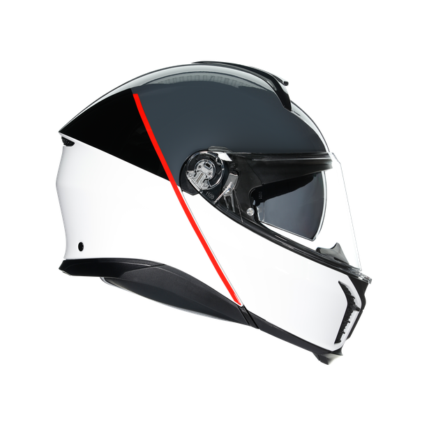 tourmodular-balance-white-grey-red-motorrad-modularhelm-e2206 image number 3