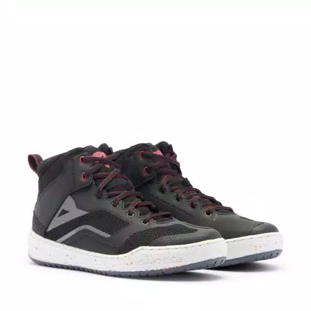 SUBURB AIR - DAMES MOTORFIETSSCHOENEN IN STOF VOOR DE ZOMER - BLACK/WHITE/APPLE BUTTER - 1