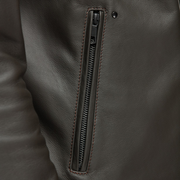 fulcro-giacca-moto-in-pelle-uomo-dark-brown image number 7