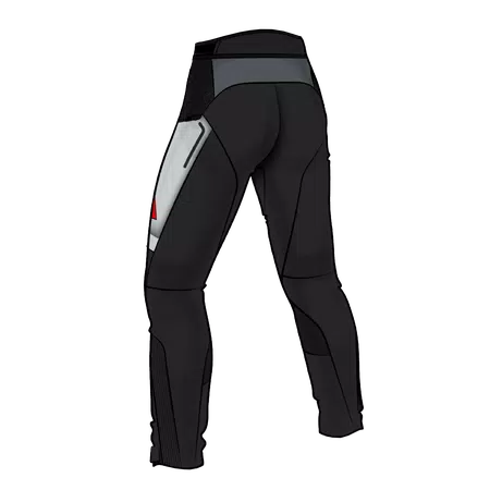 SUPER ADVENTURE ABSØLUTESHELL™ - MEN OFF-ROAD MOTORCYCLE PANTS - BLACK/GLACIER-GREY/RED - 3