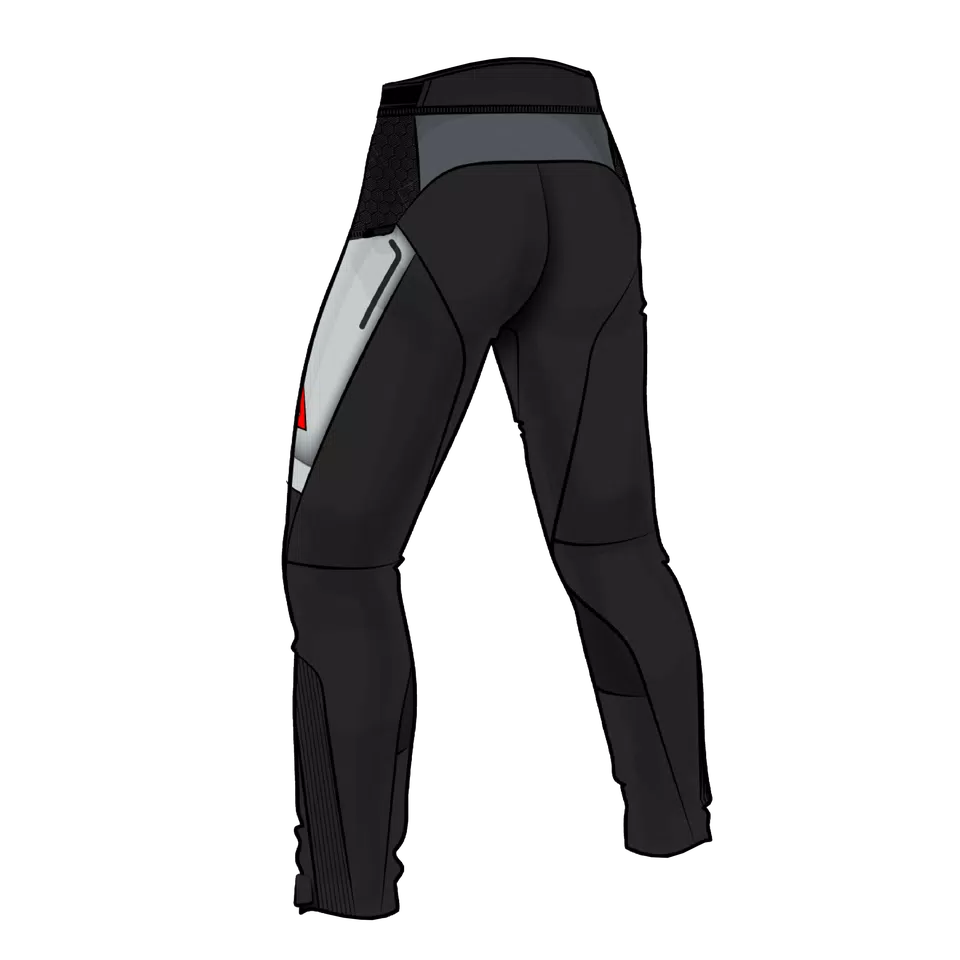 SUPER ADVENTURE ABSØLUTESHELL™ - MEN OFF-ROAD MOTORCYCLE PANTS - BLACK/GLACIER-GREY/RED - 3