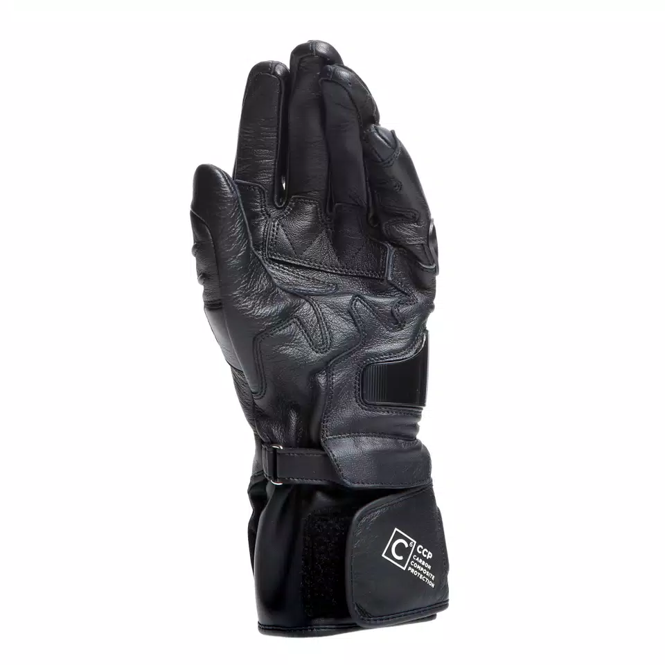 CARBON 4 - GUANTI MOTO LUNGHI IN PELLE UOMO - BLACK/BLACK/BLACK - 3