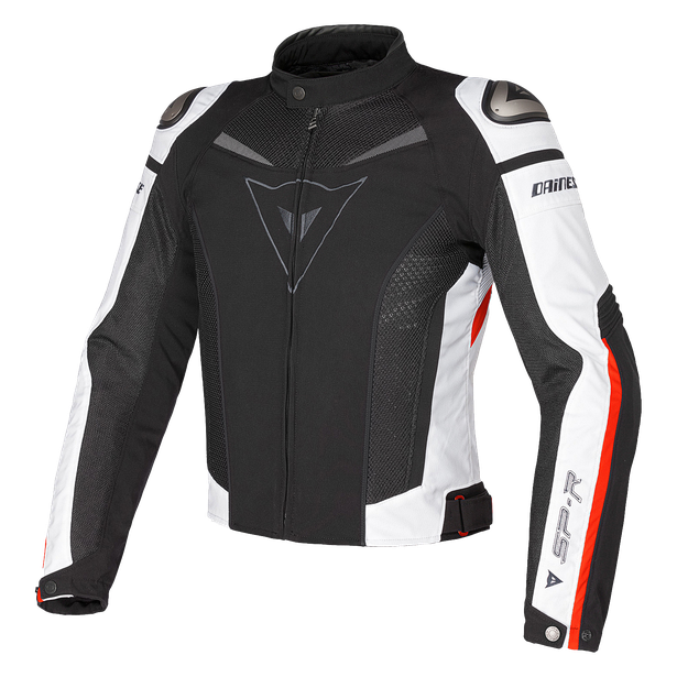 super-speed-tex-jacket-black-white-red image number 0