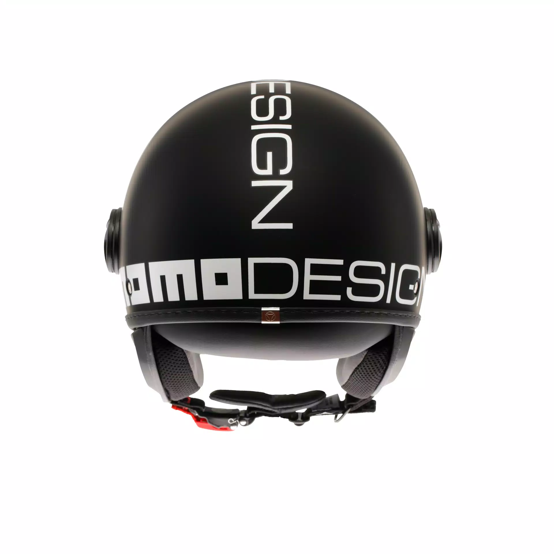 MOMODESIGN FGTR CLASSIC MATT BLACK / WHITE - JET HELMET WITH VISOR E2206