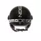 MOMODESIGN FGTR CLASSIC MATT BLACK / WHITE - JET HELMET WITH VISOR E2206