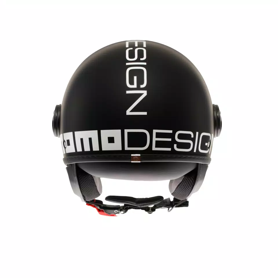 MOMODESIGN FGTR CLASSIC MATT BLACK / WHITE - JET HELMET WITH VISOR E2206 -  - 5