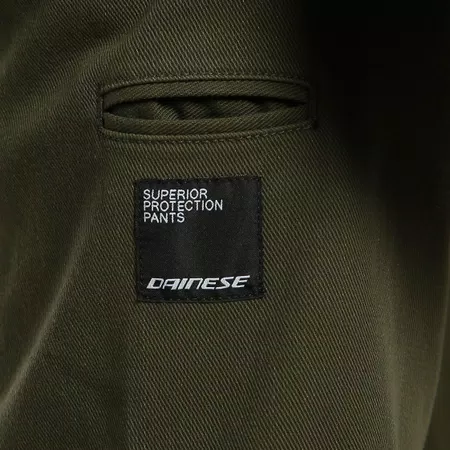 CHINOS - MEN'S MOTORCYCLE PANTS IN FABRIC - OLIVE - 5