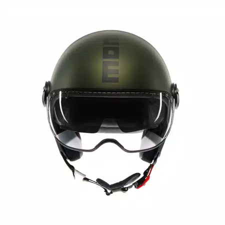 MOMODESIGN FGTR EVO MATT GREEN / BLACK - JET HELMET WITH DUAL VISOR E2206 -  - 2