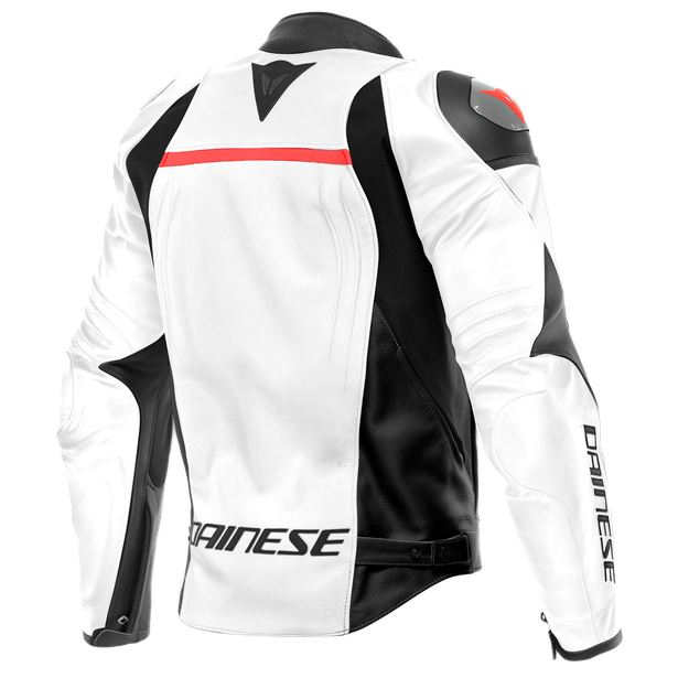 racing-4-giacca-moto-in-pelle-uomo-white-black image number 1
