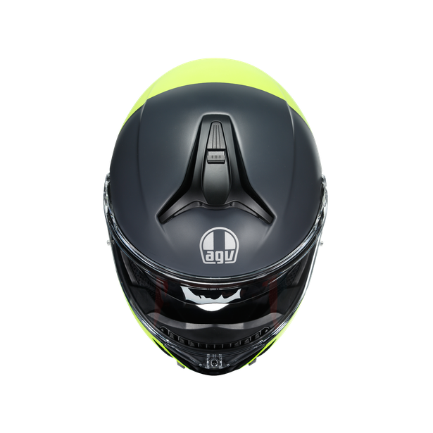 tourmodular-balance-matt-black-yel-fl-grey-motorbike-flip-up-helmet-e2206 image number 6