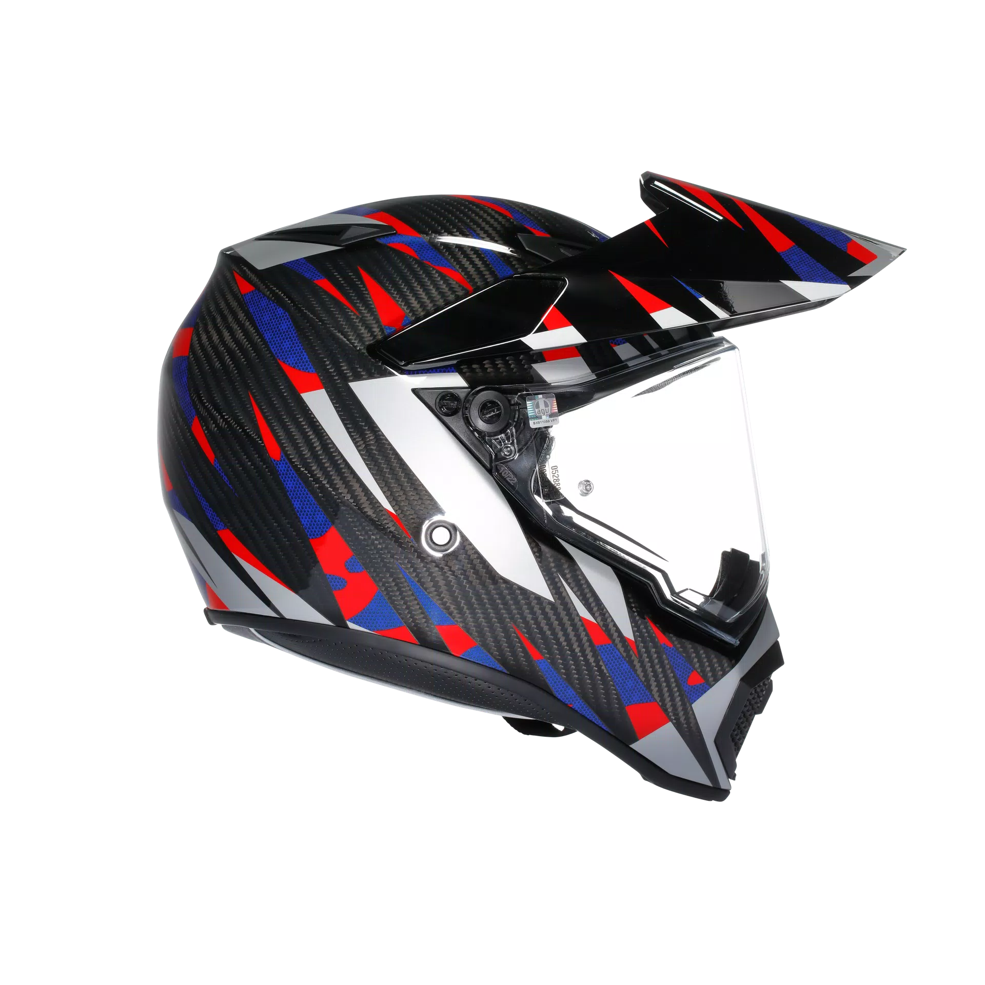 AX9 AGV DOT(E2206) MPLK - STEPPA CARBON/RED/BLUE