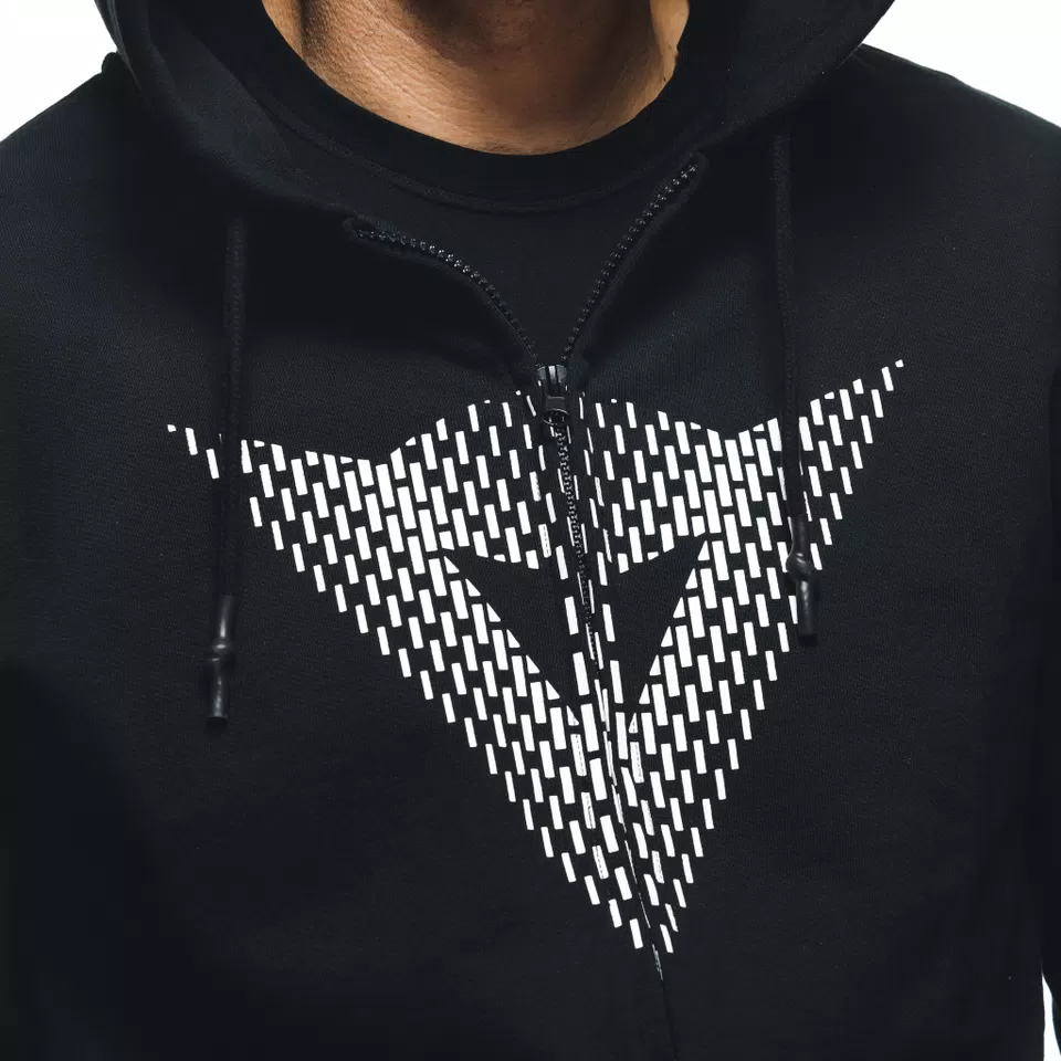 DAINESE LOGO - HEREN HOODIE - BLACK/WHITE - 7