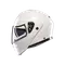 STREETMODULAR MONO MATT BLACK MATERIA WHITE - MOTORBIKE FLIP UP HELMET E2206