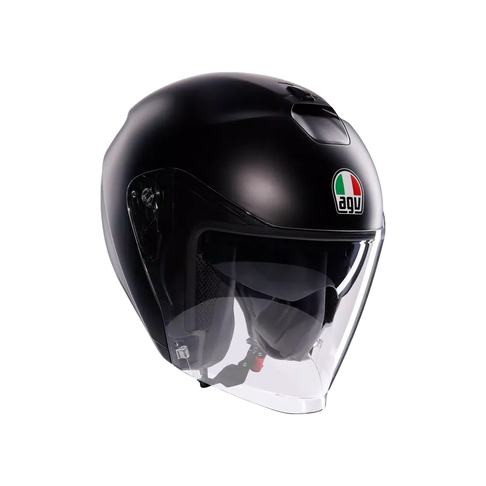 IRIDES MONO MATT BLACK - CASQUE MOTO JET E2206 -  - 1