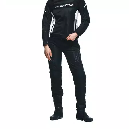 DRAKE 2 SUPER AIR - WOMEN'S SUMMER MOTORCYCLE PANTS IN FABRIC - BLACK/BLACK - 5