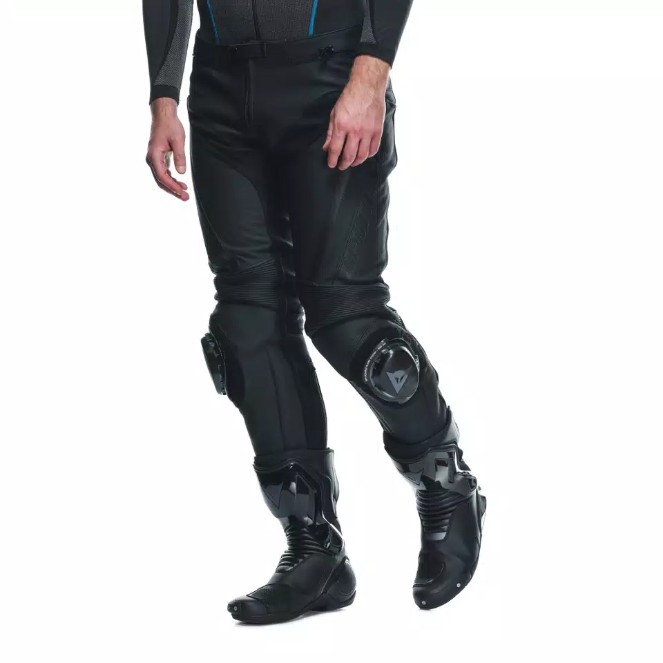 DELTA 4 - MEN'S MOTORCYCLE LEATHER PANTS - BLACK/BLACK - 5